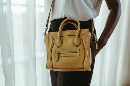Celine Nano Calf Leather Yellow