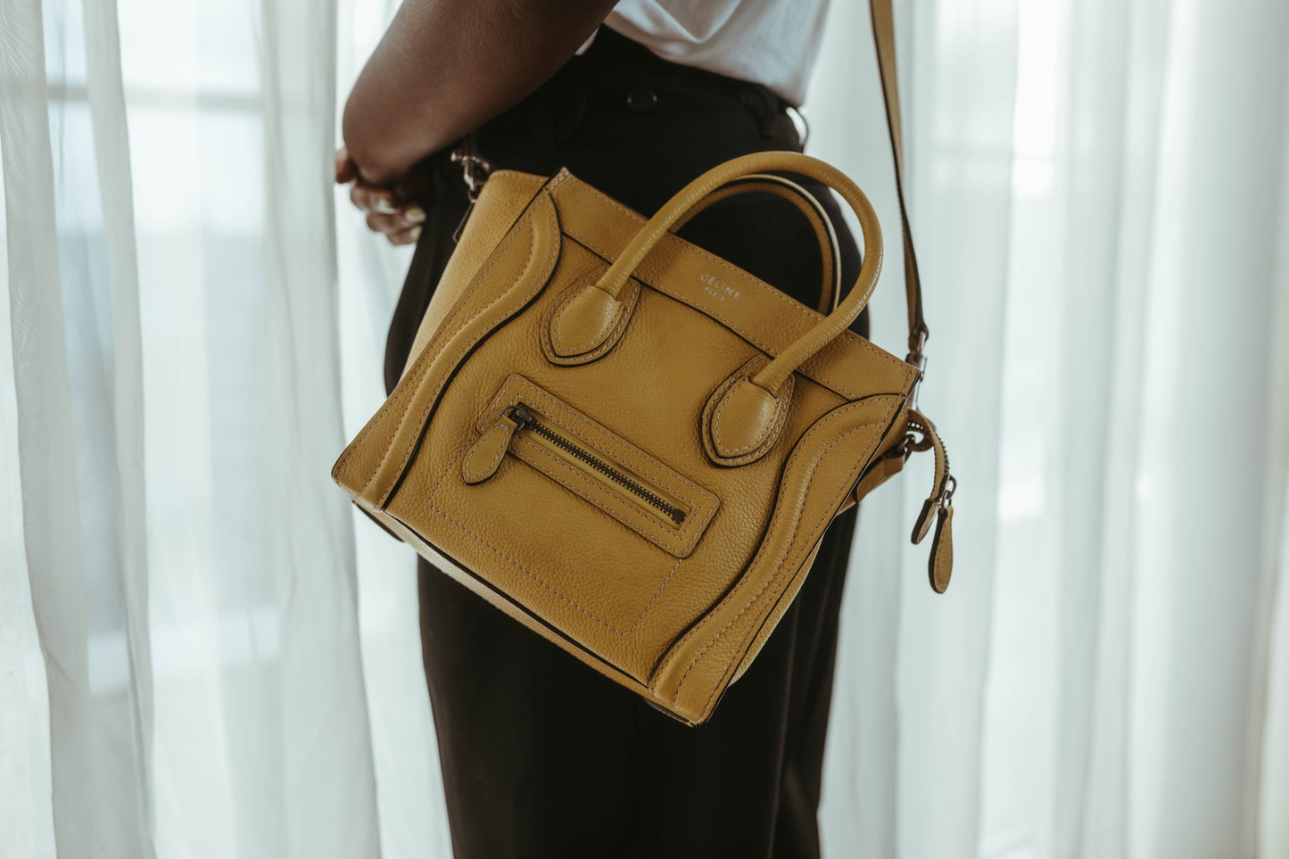 Celine Nano Calf Leather Yellow