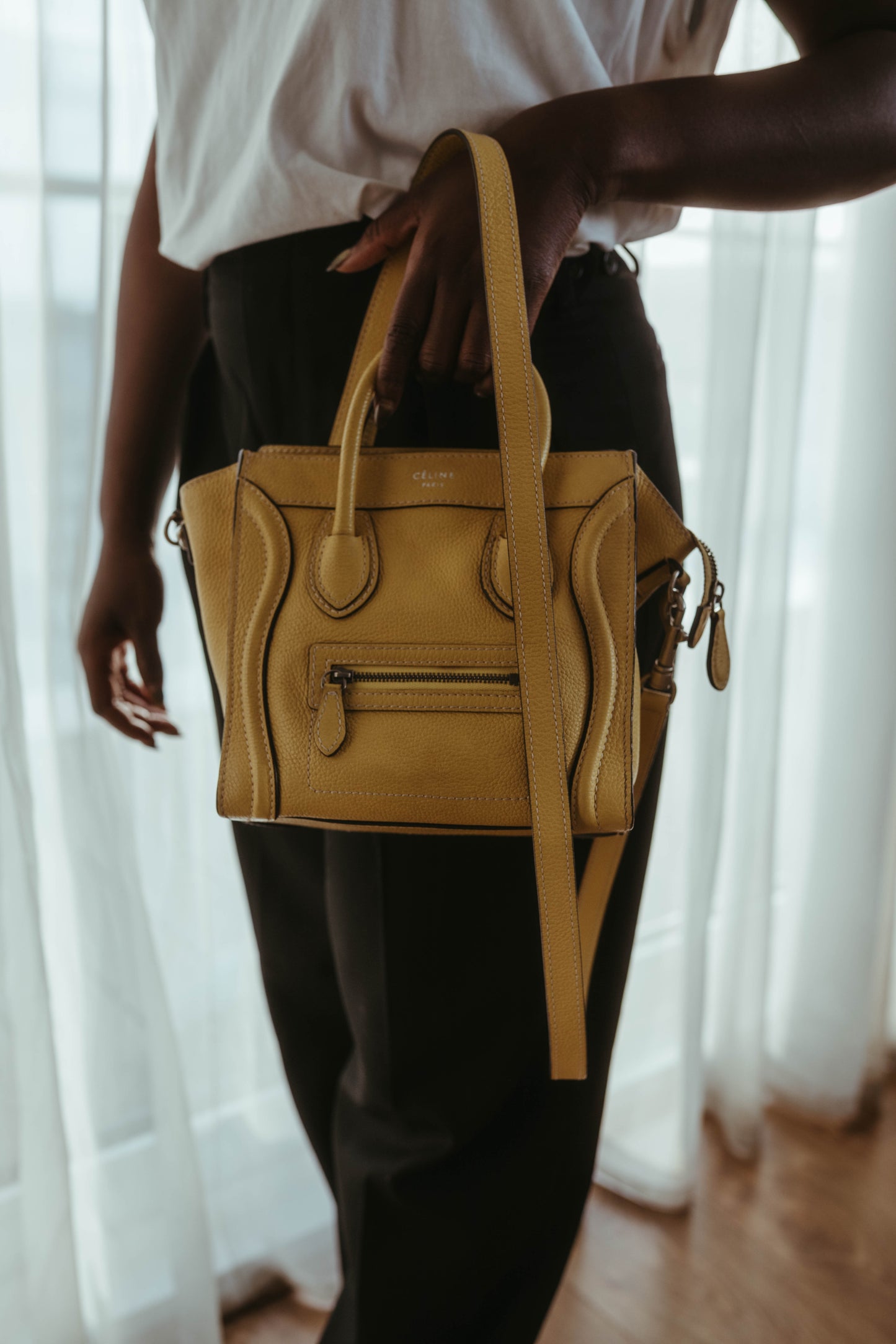 Celine Nano Calf Leather Yellow