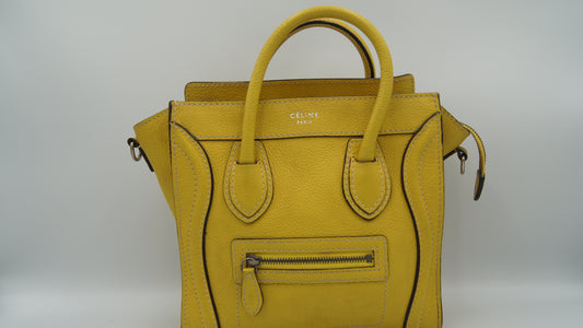 Celine Nano Calf Leather Yellow