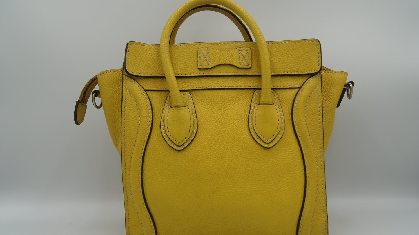 Celine Nano Calf Leather Yellow