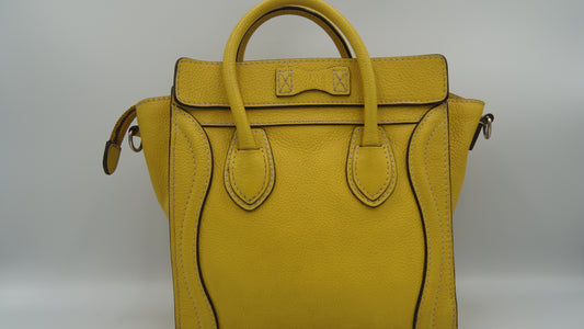 Celine Nano Calf Leather Yellow