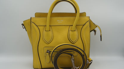 Celine Nano Calf Leather Yellow