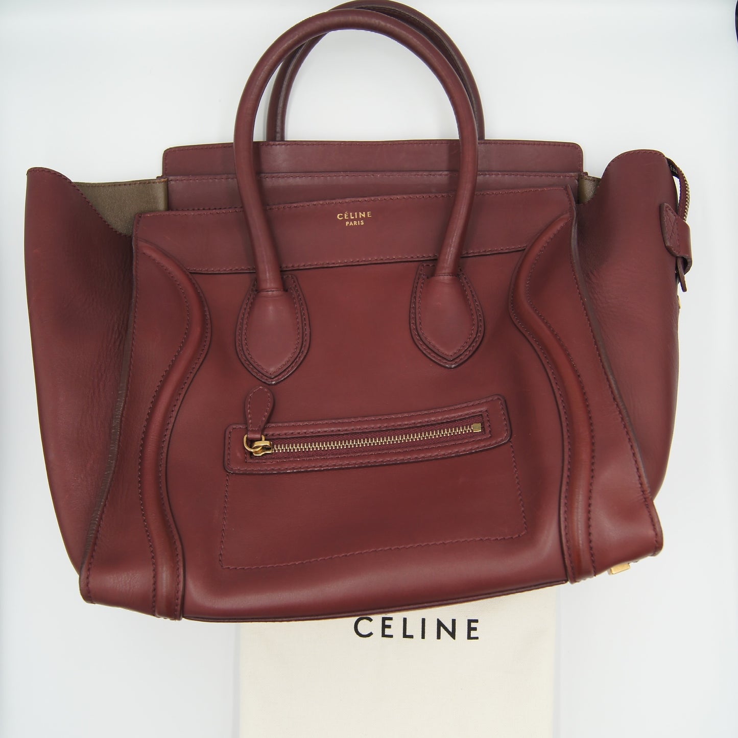 Celine Luggage Mini Shopper Leather