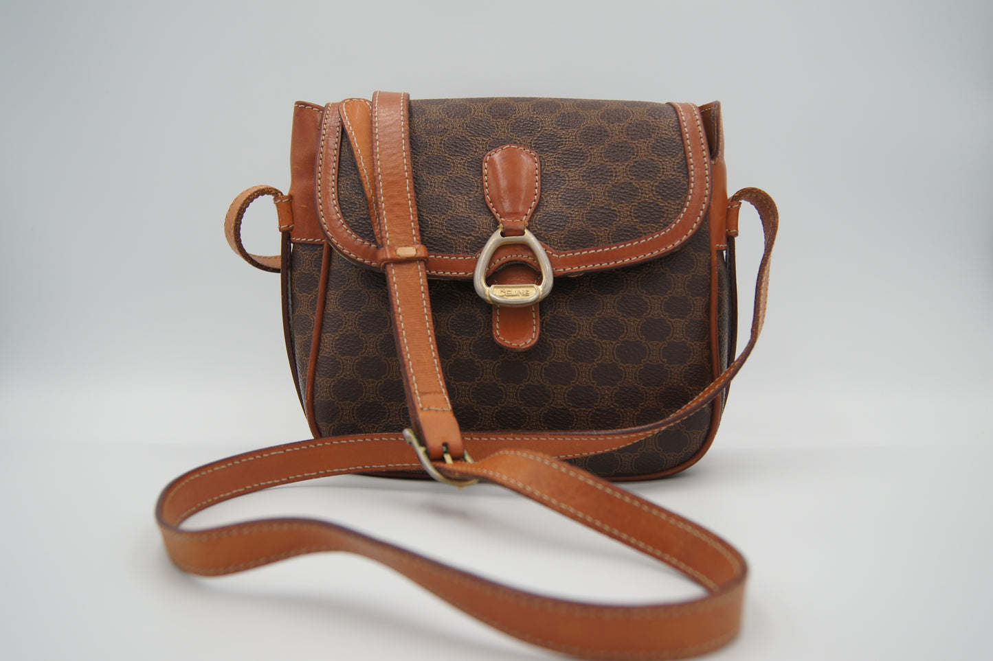 Celine Brown Macadam PVC Canvas