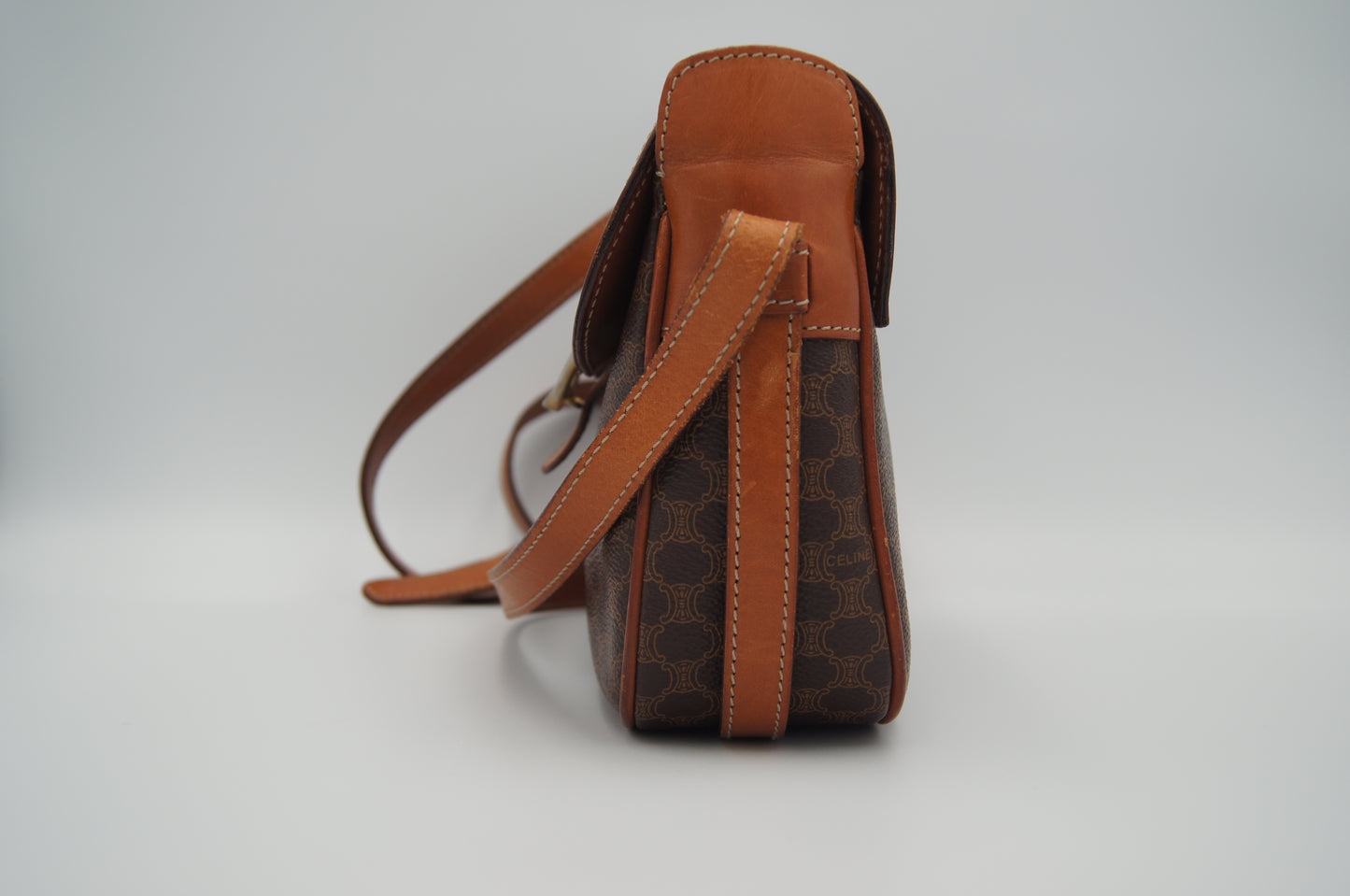 Celine Brown Macadam PVC Canvas