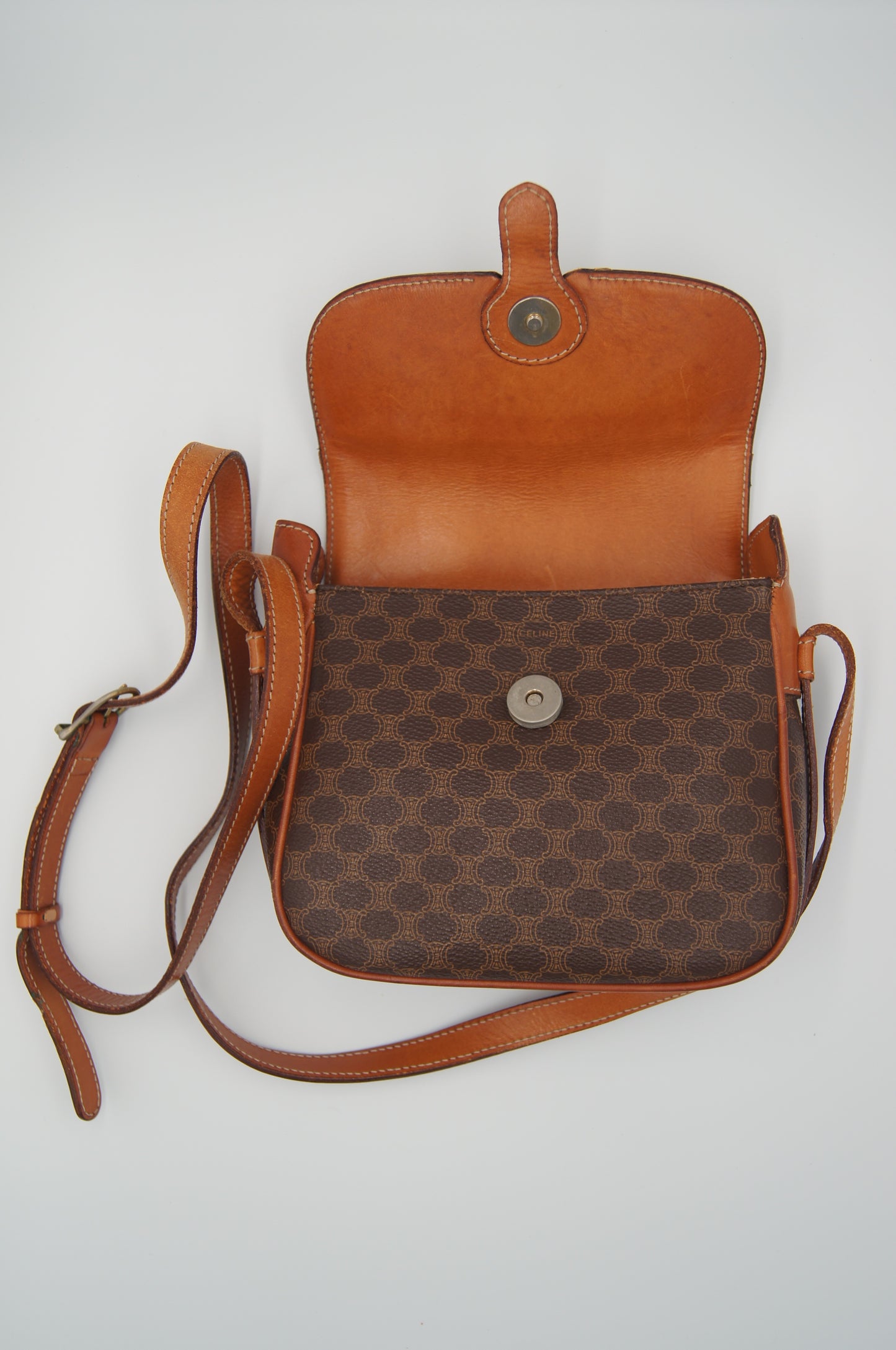 Celine Brown Macadam PVC Canvas