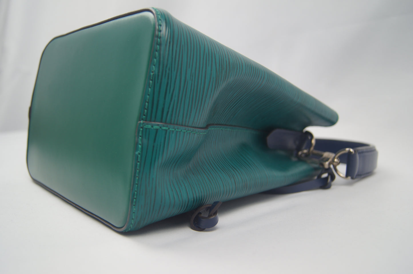 Louis Vuitton - green and blue NéoNoé BB Epi Leather Bucket Bag
