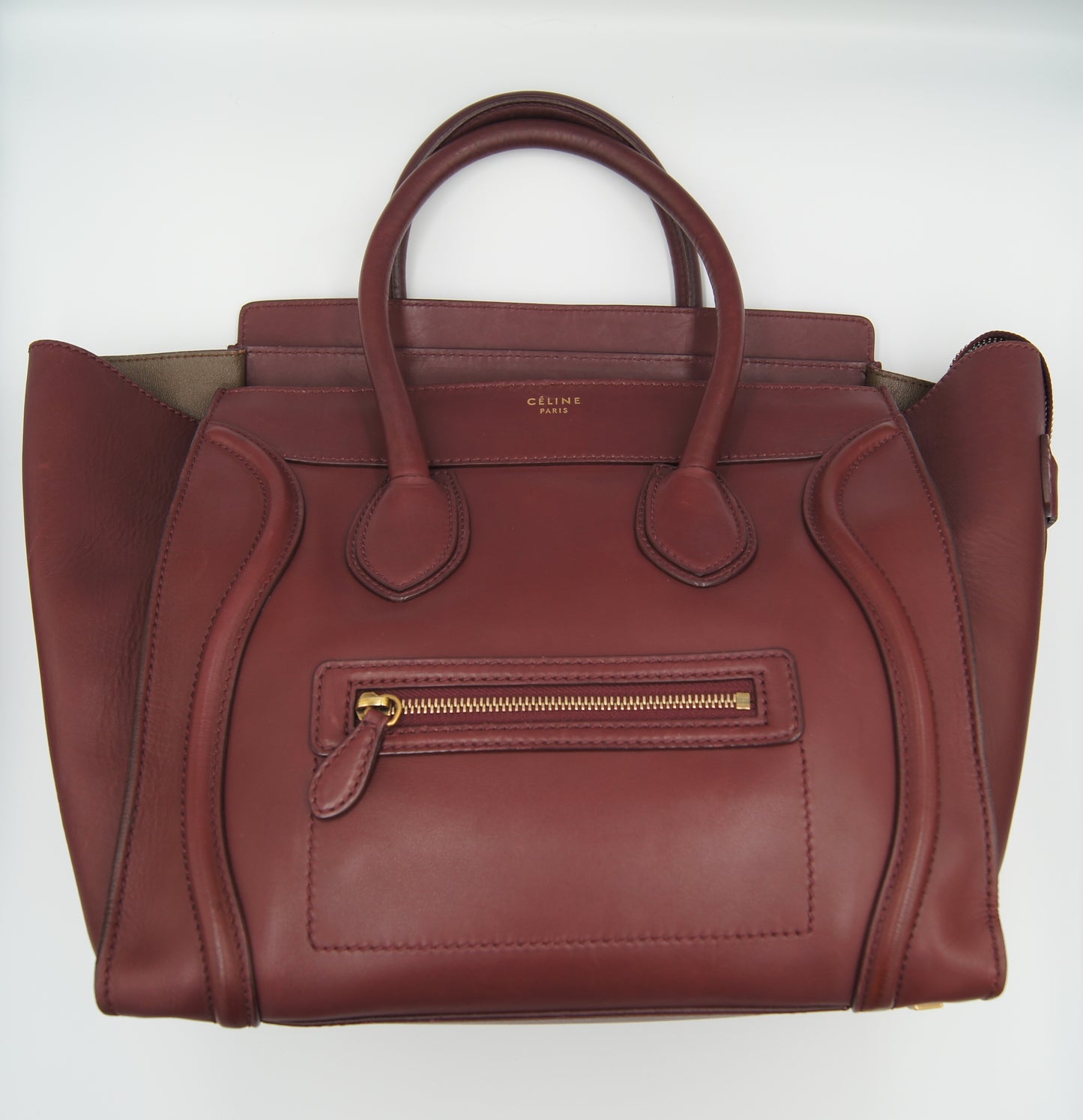Celine Luggage Mini Shopper Leather