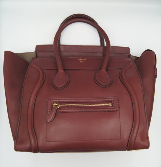Celine Luggage Mini Shopper Leather