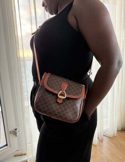 Celine Brown Macadam PVC Canvas
