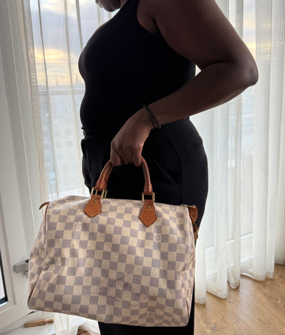 Louis Vuitton  Damier Speedy White