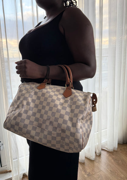 Louis Vuitton  Damier Speedy White