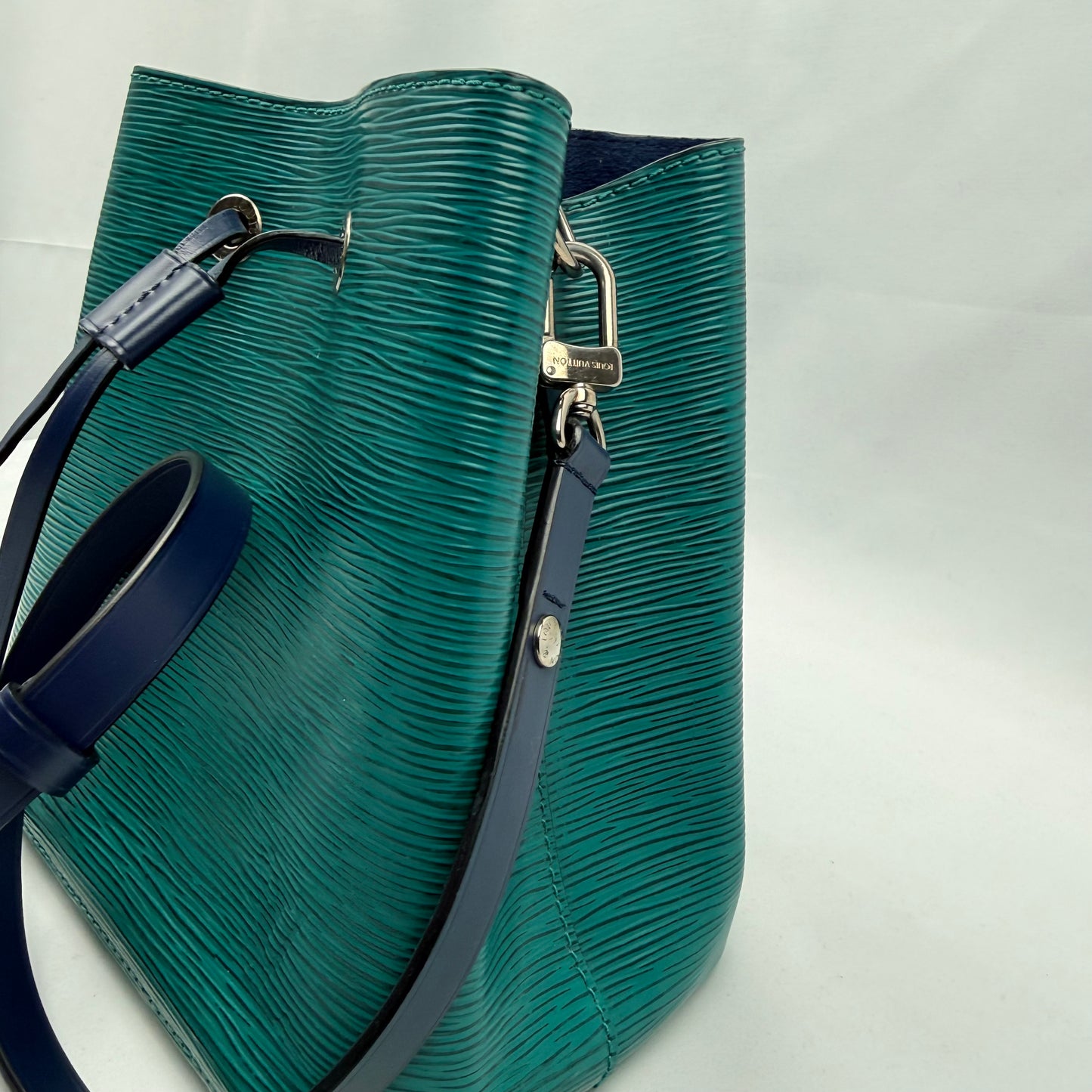 Louis Vuitton - green and blue NéoNoé BB Epi Leather Bucket Bag