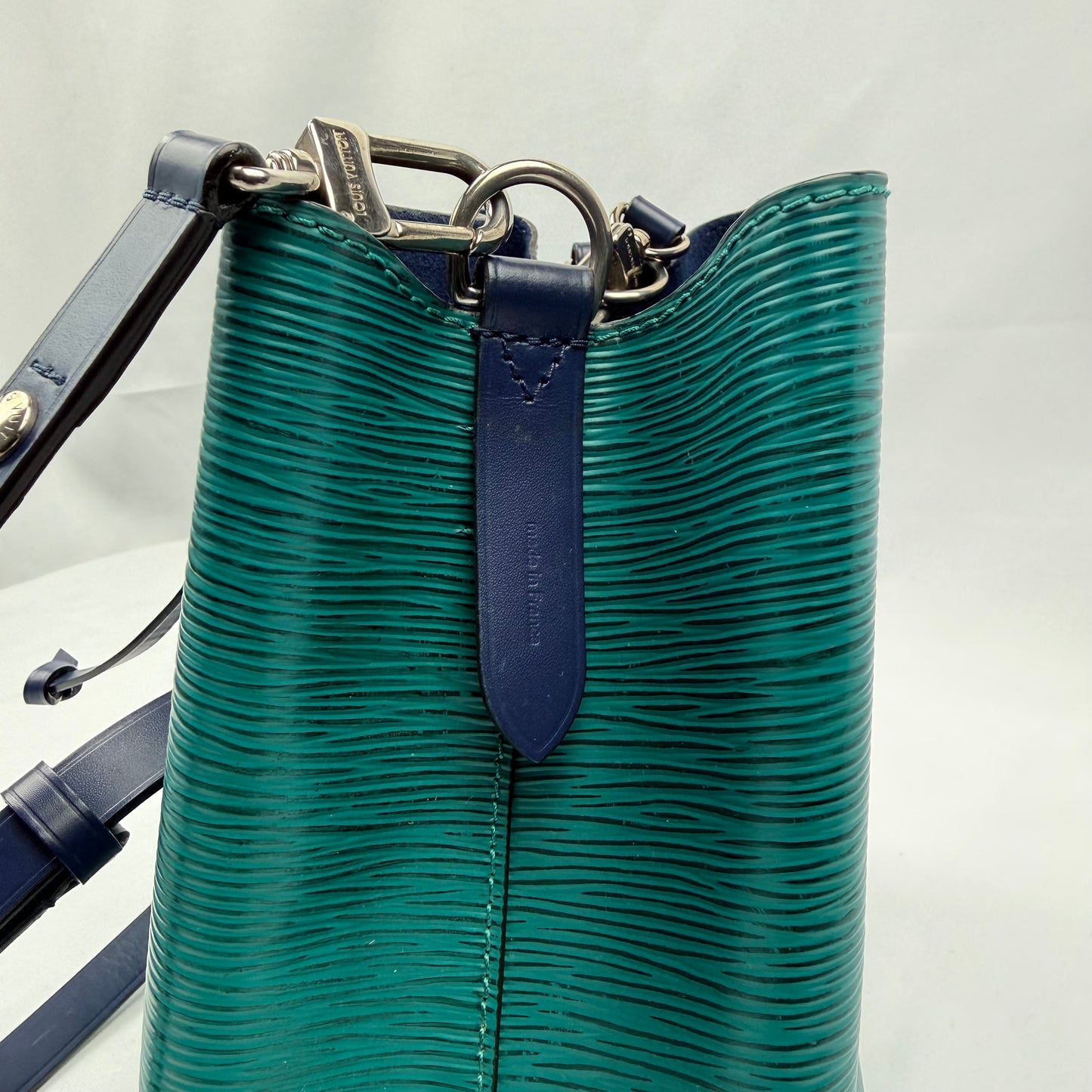 Louis Vuitton - green and blue NéoNoé BB Epi Leather Bucket Bag