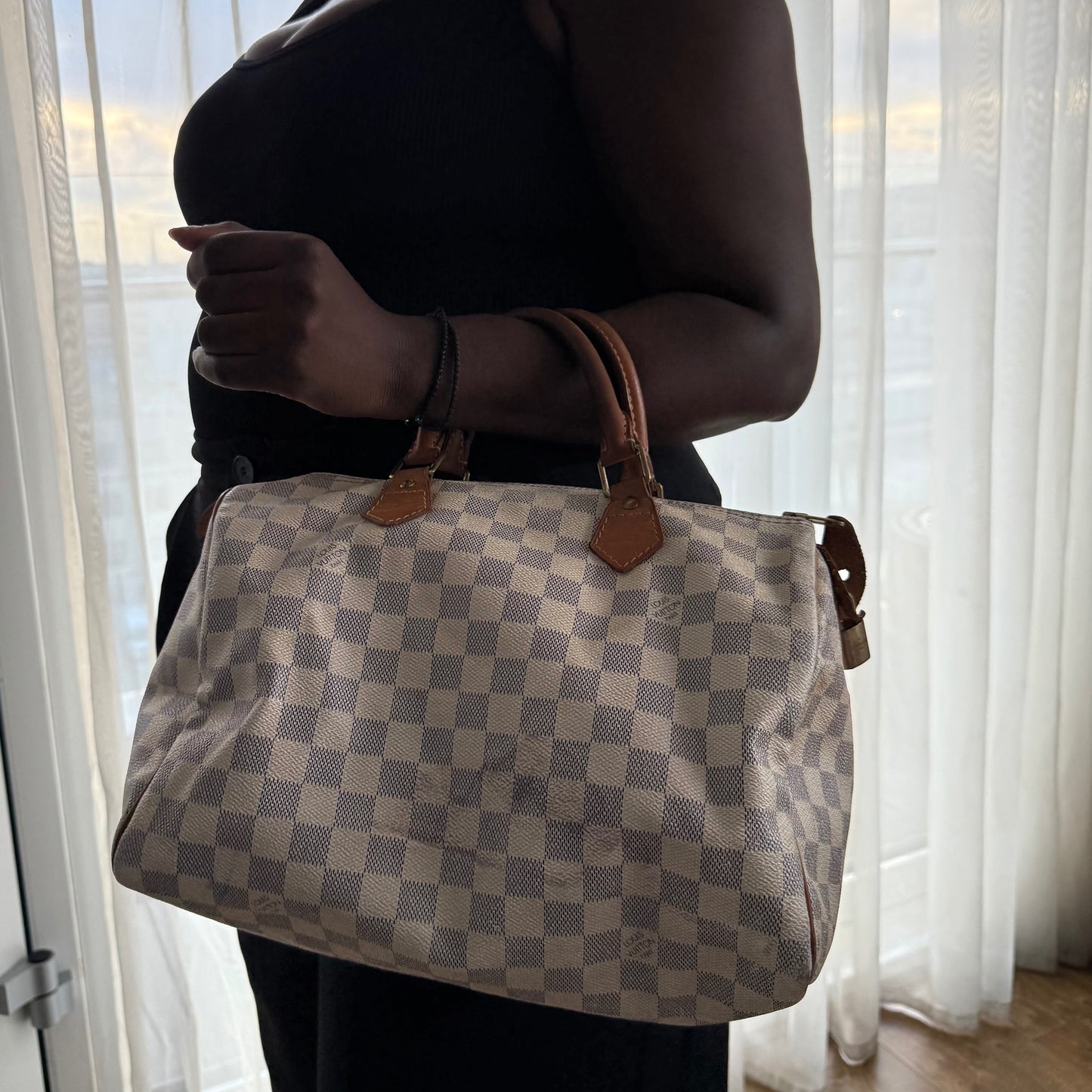 Louis Vuitton  Damier Speedy White